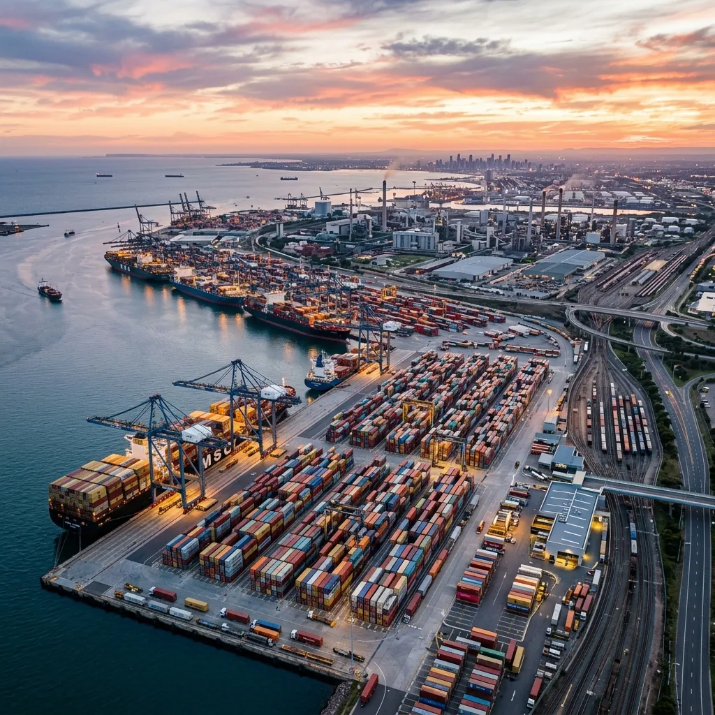 International logistics port connecting to industrial zone