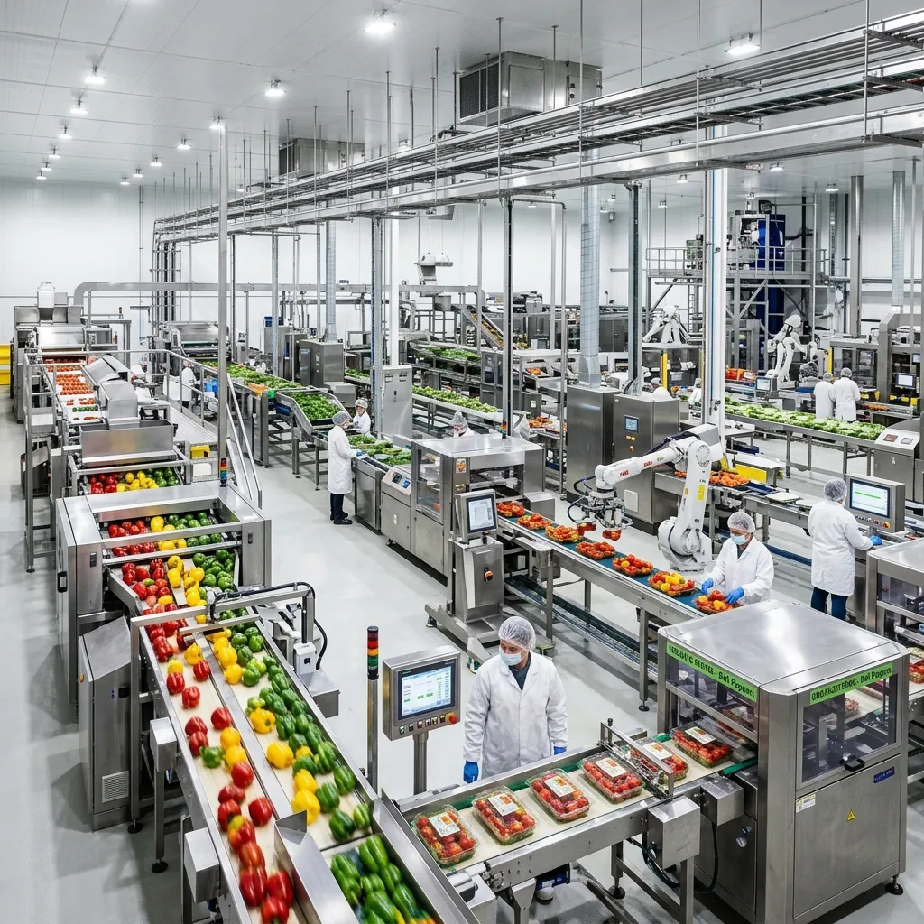 Food processing and packaging facility