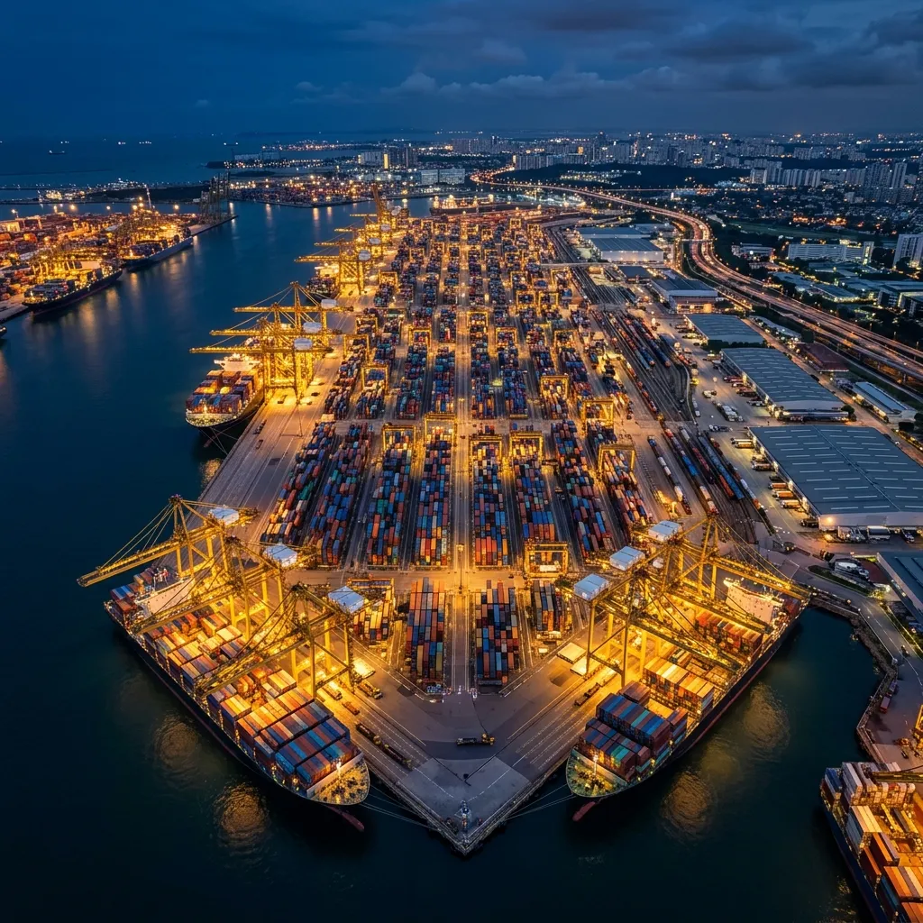 International shipping and cross-border trade routes