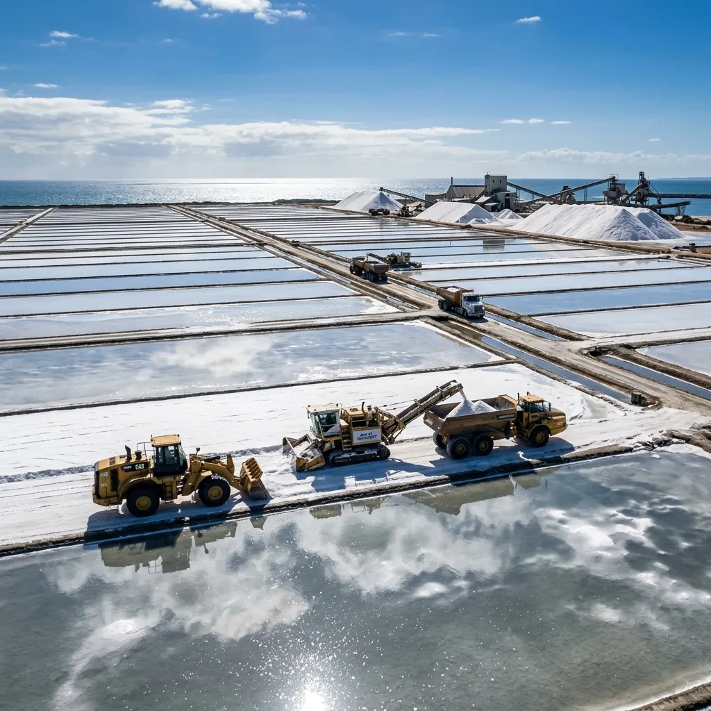 Salt evaporation pans