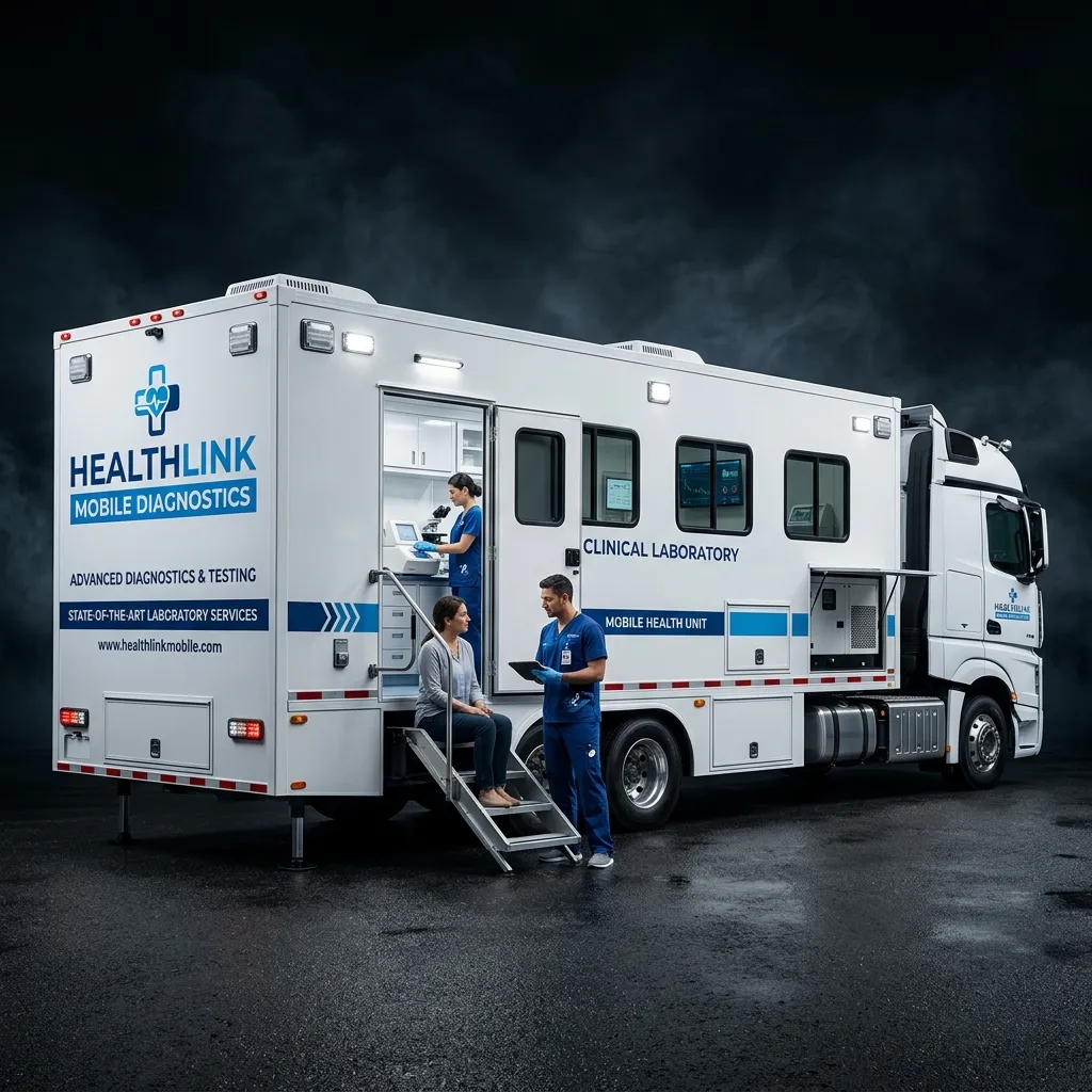 Mobile diagnostic laboratory unit